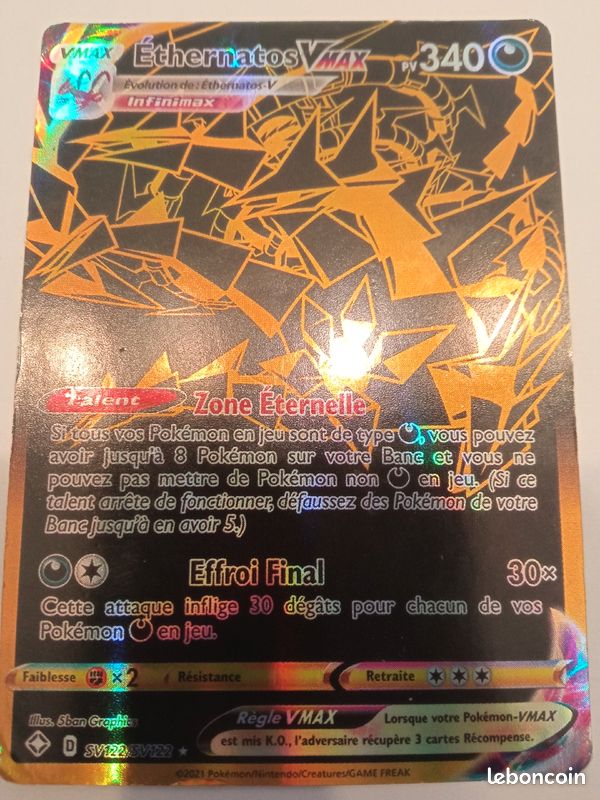 Pokémon Ethernatos Vmax (gold) (image 1)
