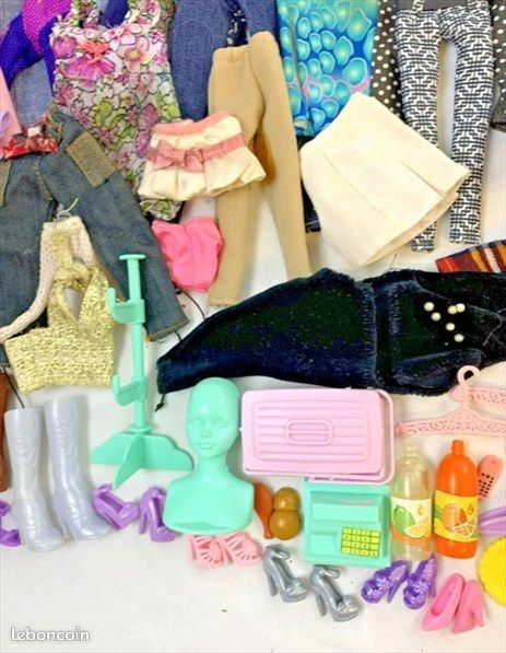 Barbie Clone Poupées Mannequins Lot Vêtements Accessoires Collection Vintage Années 80 90 (image 11)