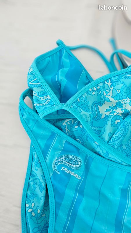Maillot de bain bikini 2 pcs bleu décathlon 42 (image 3)