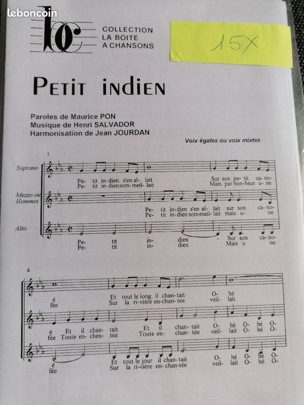 Partitions Chorales et groupe vocal (image 6)