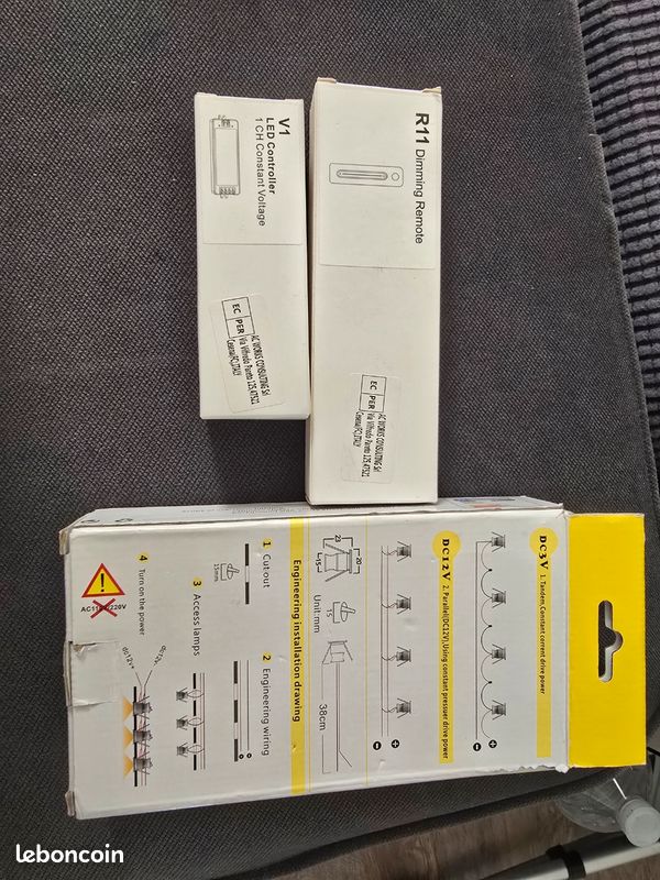 Lot de 10 mini led dc12V 120° blanc neutre dimmable (image 3)