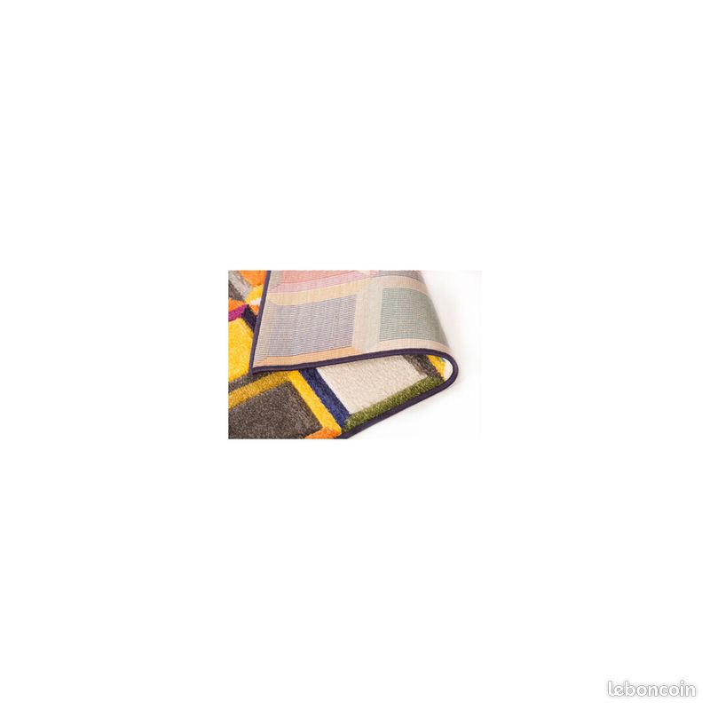 Tapis cubique multicolore moderne pour salon Waltz Multicolore 66x230 (image 3)