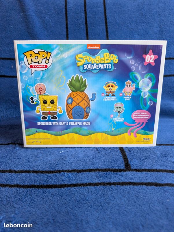 POP FUNKO 02 SPONGEBOB WITH GARY PINEAPPLE HOUSE pack Figurine