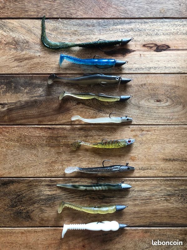 Kit Leurres Pêche Couleurs Mélangées Matériau Pvc