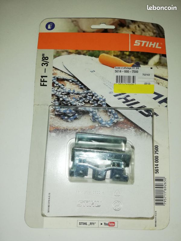 Tronconneuse Stihl Kit Affûtage 3/8 Pouces - Lime Ronde Et Plate Avec Guide Tronçonneuse Stihl