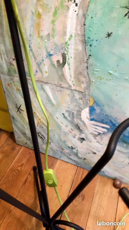 Lampadaire tripode porte-plantes 60's (image 8)