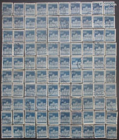 ALLEMAGNE : 1949 bâtiments allemands 1 DM. Timbre rare & de collection