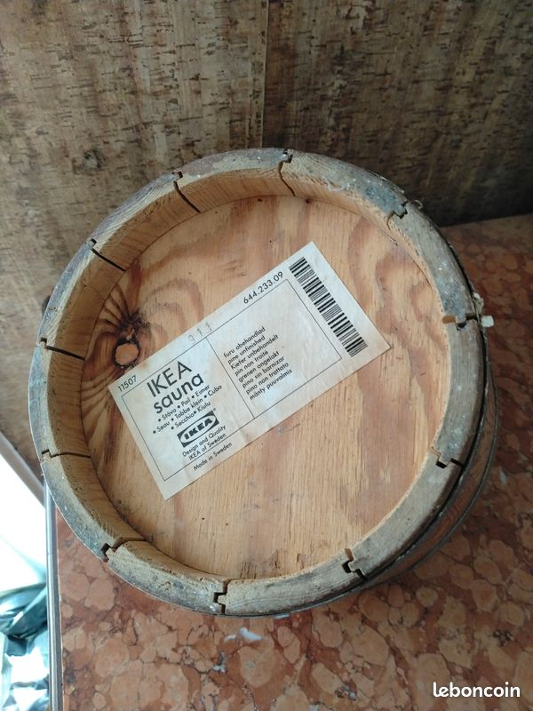 Seau En Bois 5L Avec Poignée - Wooden World - Idéal Pot De Fleurs Ou Sauna