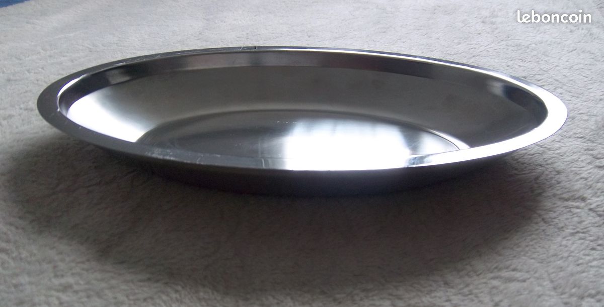 Plat en inox double poignée Olympia Table Presentation 125 mm - HY100