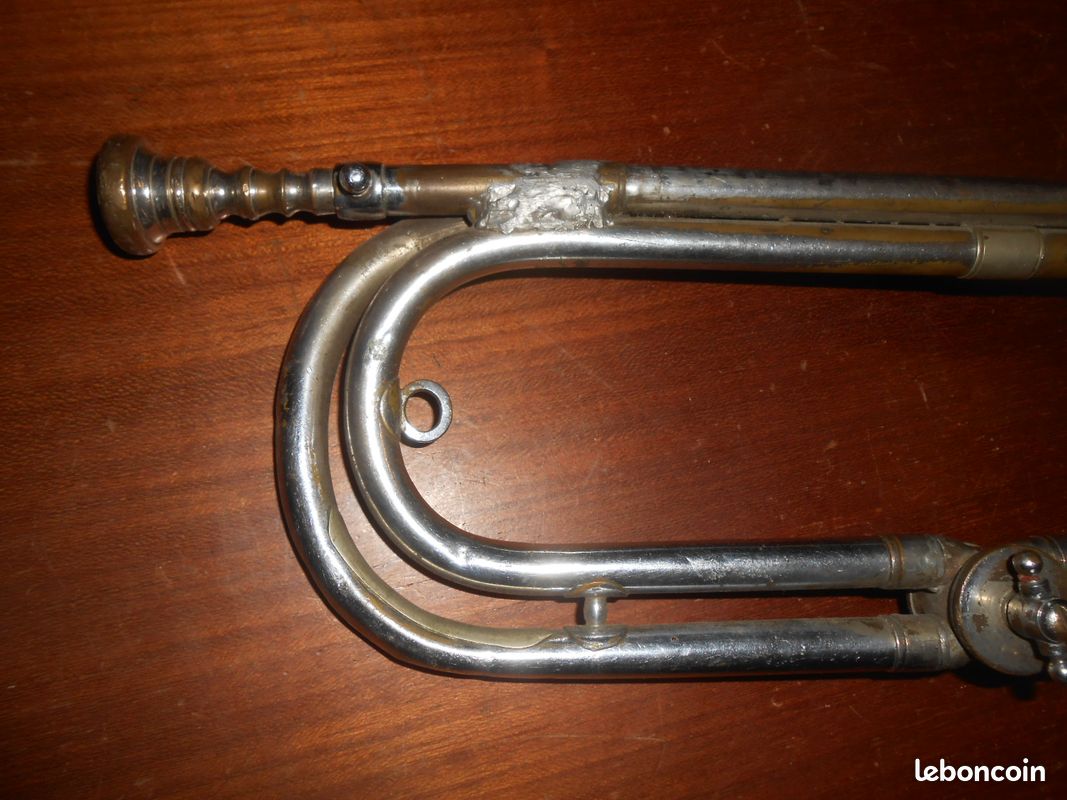 Rare ancien clairon trompette Van Engelen Lierre Belgiuqe tout début XXe (image 9)