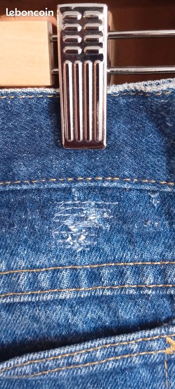 LEE denim jean, 80's made in USA, 32/32, stamp (image 5)