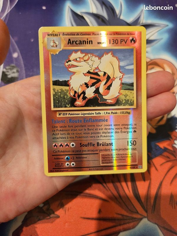 Carte Pokmon Arcanin 18/108 - Collection