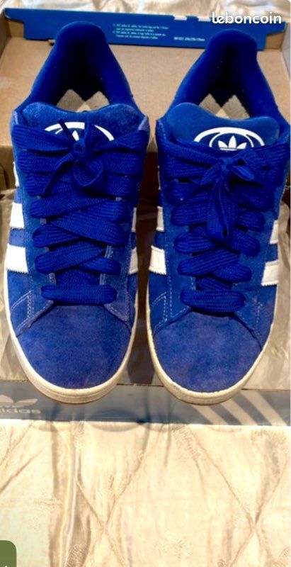 Sneakers / chaussure / basket Adidas campus 44,5 bleu marine presque jamais mise Y2K streetwear (image 10)