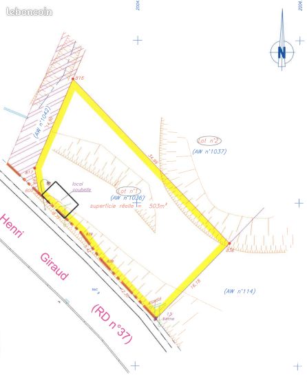 Terrain 503 m² · à Fréjus · 503 m² · 222 000 €