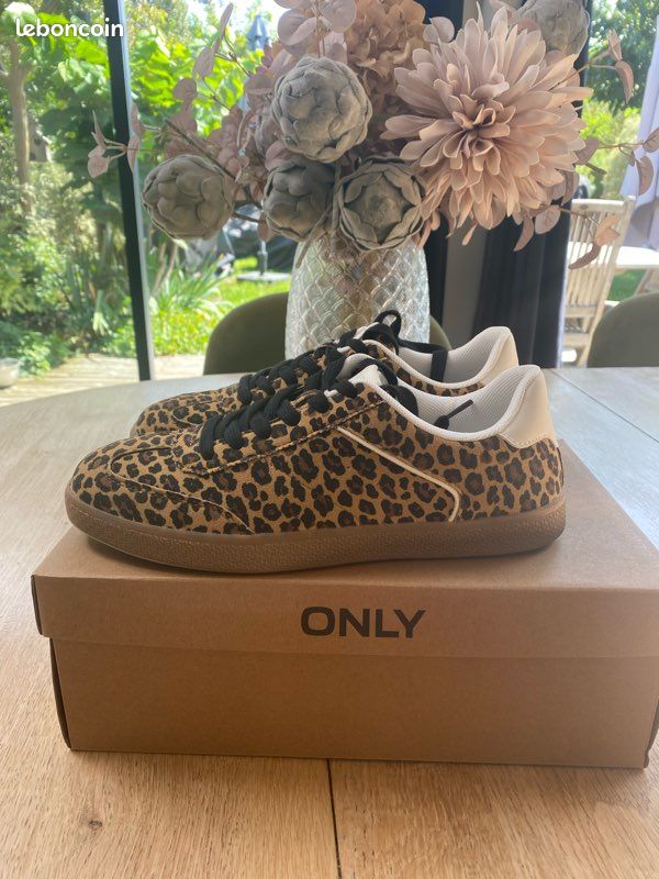Leopard Print Baskets Leopard Monoprix Paire De Basket Only Motif