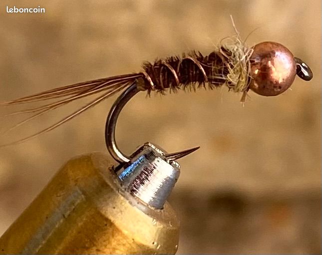 Nymphe pheasant tail cuivre pêche mouche (image 1)