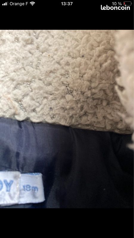 Manteau à capuche 18 mois (image 2)