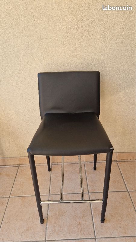 2 Tabouret de comptoirs noir (image 4)