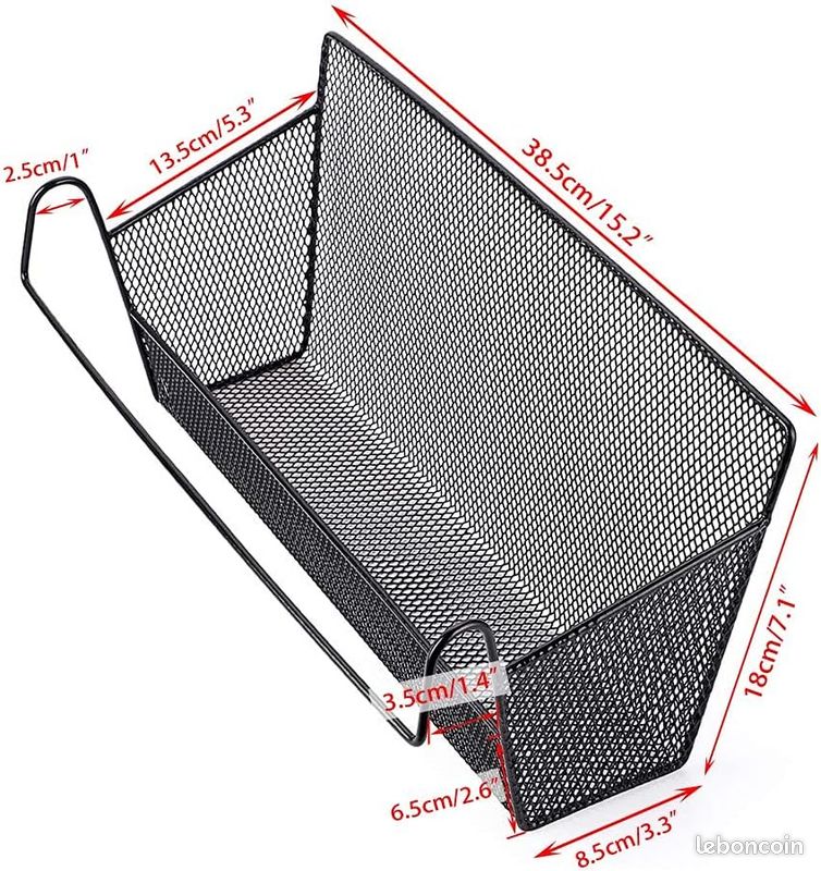 Lot de 2 paniers de rangement à suspendre (image 6)