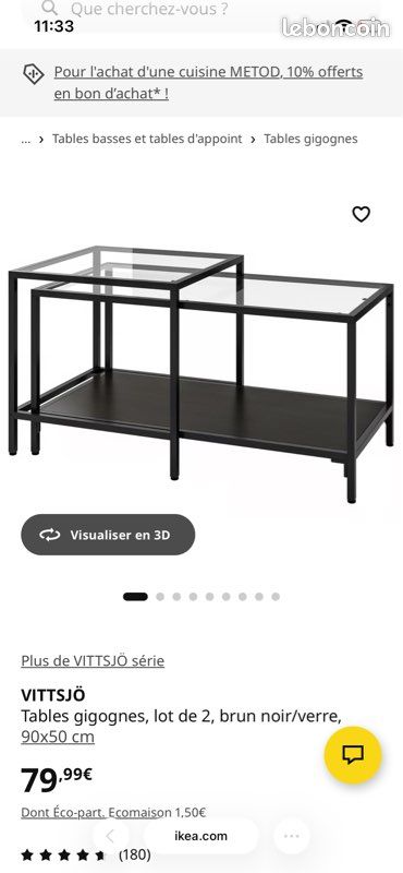 Table gigognes lot de 2 (image 1)