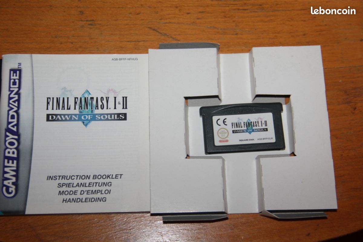 Final Fantasy 1-2 Dawn Of Souls GBA Complet En Français Très Bon état