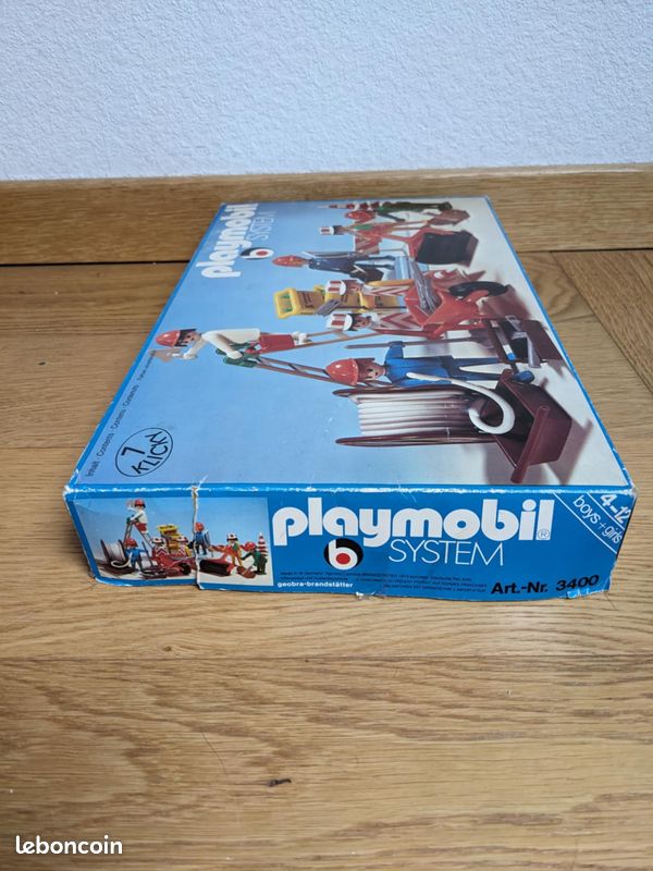 Playmobil vintage 7 klicky 3400 ouvriers du bâtiment travaux chantier dans sa boite (image 4)