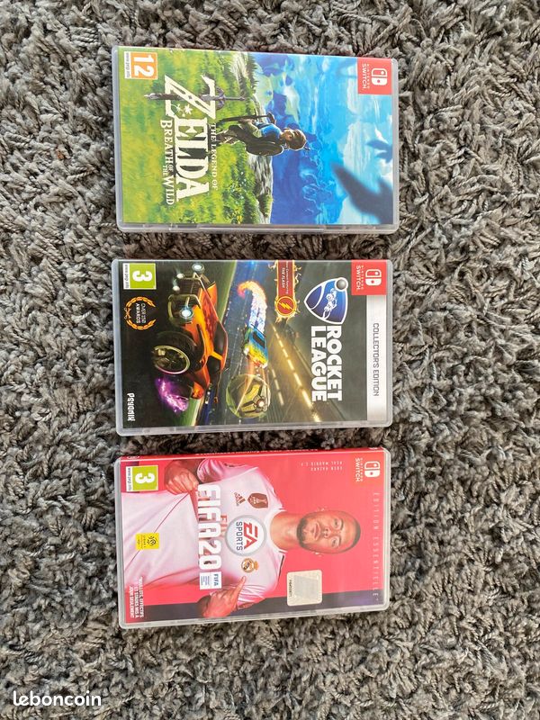 Nintendo switch + 3 jeux et une pochette Nintendo (image 2)