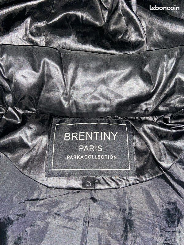 Paris Brentiny Vetements Doudoune Noire Brentiny Paris Vêtements