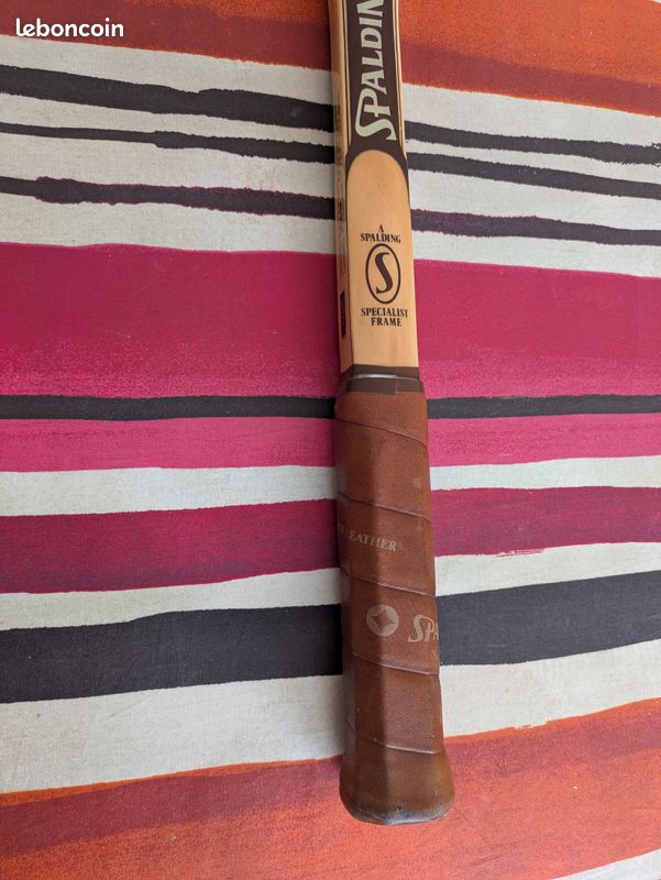 Raquette De Tennis Vintage Spalding Impact 220 – Bois – Manche 4 1/2″ – Occasion