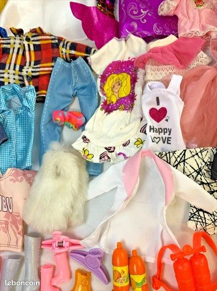 Barbie Clone Poupées Mannequins Lot Vêtements Accessoires Collection Vintage Années 80 90 (image 12)