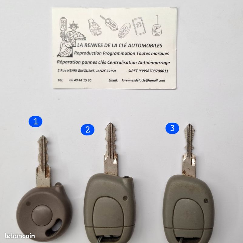 Réparateur clés des voitures Reproduction double réparation perte clé carte Renault twingo clio modus captur megane scenic laguna koleos kadjar espace kangoo trafic master dacia duster sandero logan (image 4)
