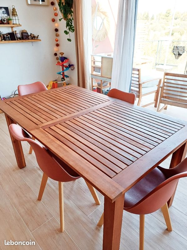 Chaises bois et plastique Terracotta (image 5)