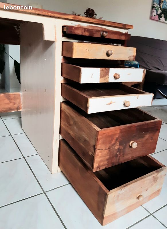 Bureau en bois massif recyclé Maison du monde (image 6)