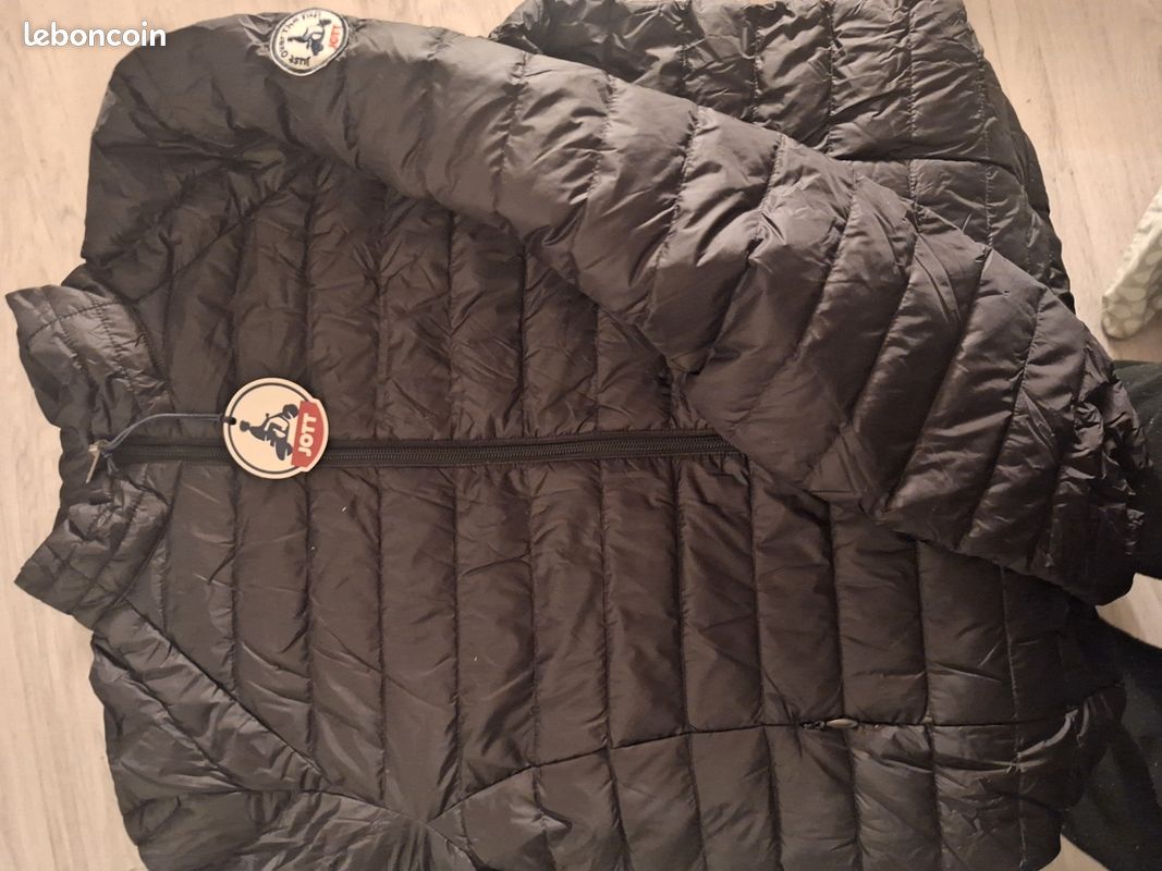 Manteau Homme Vintage En Coton - Taille 48 - Noir - Occasion Très Bon État