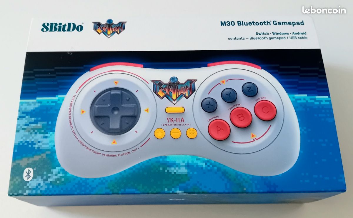 Manette SWITCH 6 boutons Bluetooth NEUF Scellé -EARTHION- Edition Limitée 8BitDo (image 1)