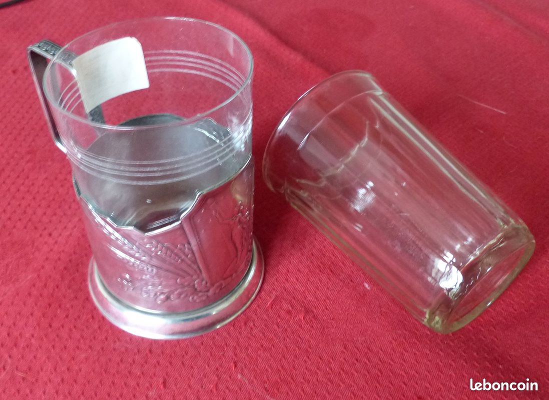 1967 Porte-verres pour le thé , Conquête de l'espace sovietique, Kremlin urss 1960-1970 russe russie podstakannik подстаканник (image 3)