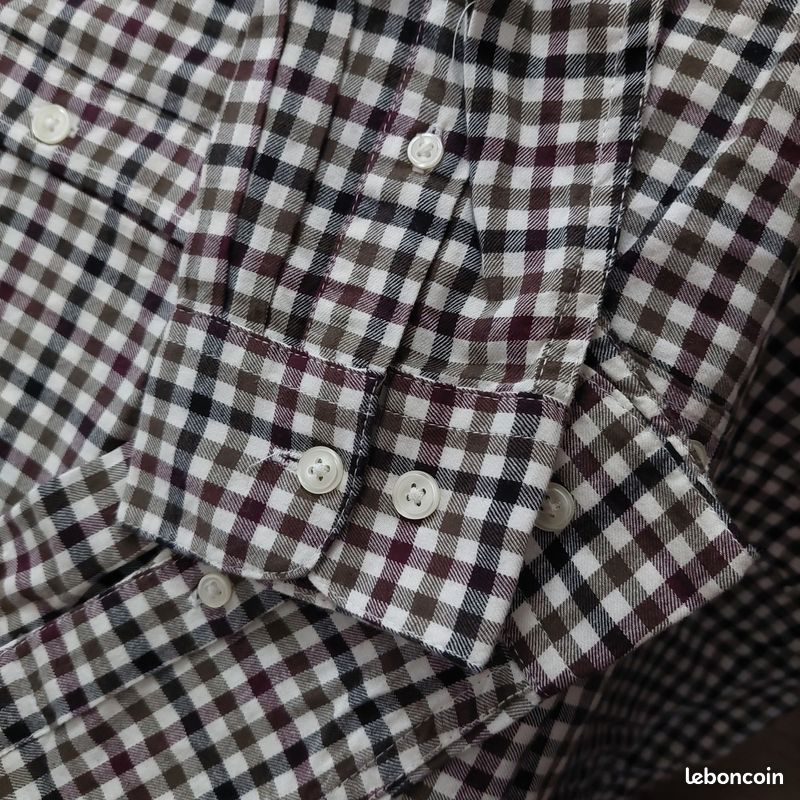 Chemise monoprix homme carreaux jamais portée neuve taille S (image 2)