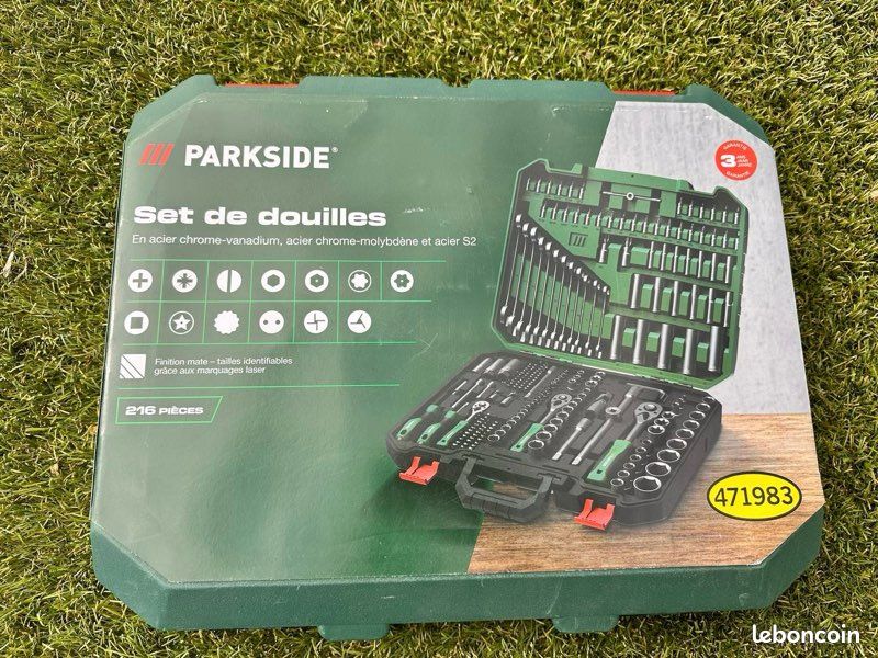 Set de douilles 216 pièces Parkside (Neuf) (image 1)