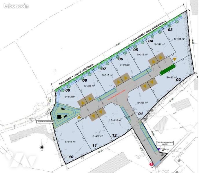 Terrain 316 m² · à Lannion · 316 m² · 63 720 €