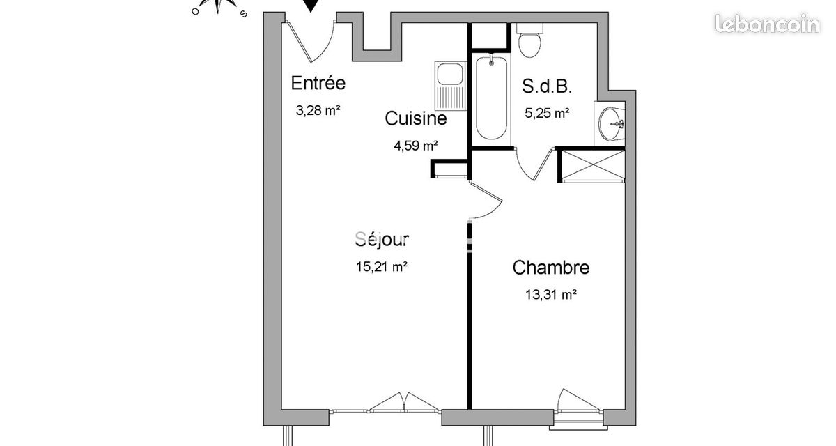 Appartement 2 pièces 42 m² · à Ermont · 42 m² · 832 €
