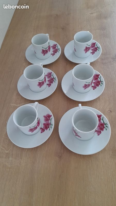 6 tasses orchidées (image 3)