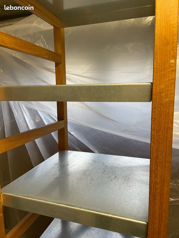 2 colonnes étagères bois et métal de chez Habitat (image 2)