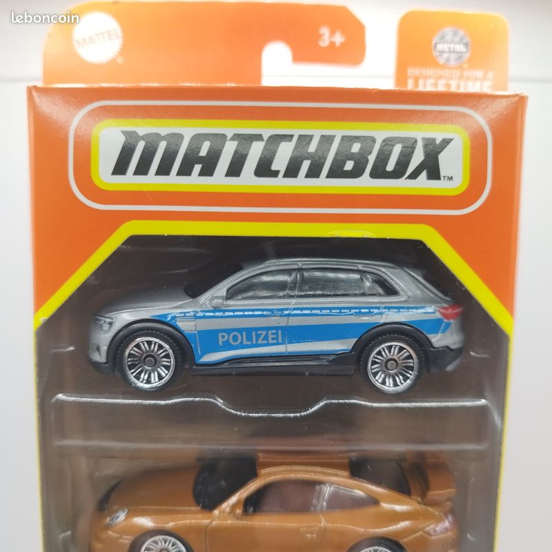 Matchbox 1/64 Pack 5 Voitures - Autobahn Express V - Porsche 911 GT3 - Fiat 500 - Neuf (image 2)