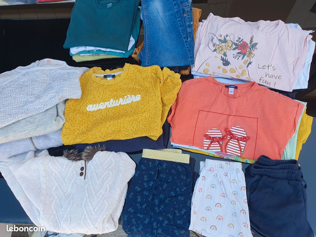 Lot vêtements fille 10 ans (image 1)