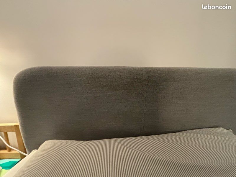 Lit IKEA Slattum gris 90x200 (image 4)