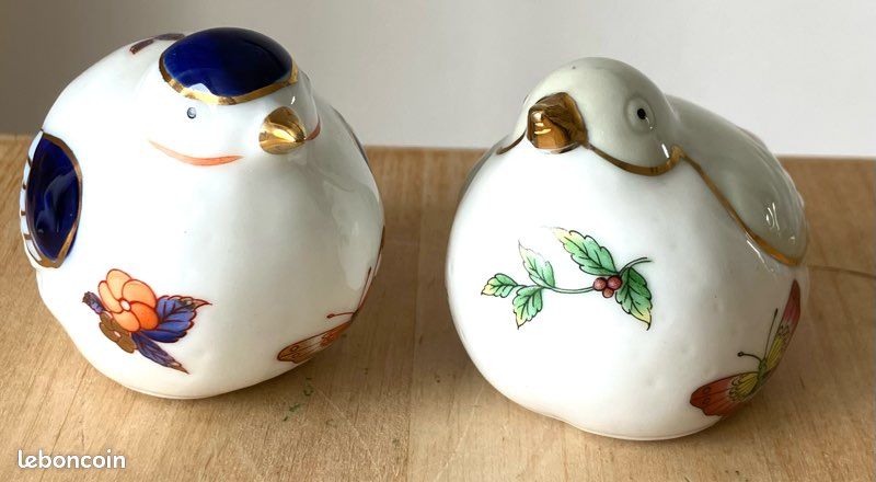 Lot de 2 oiseaux en porcelaine (image 2)