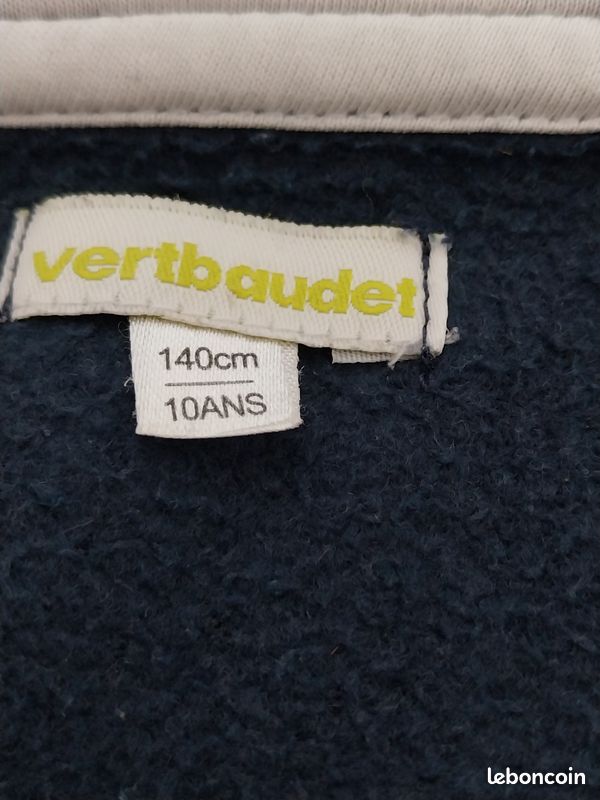 Gilet marine T 10 ans Vertbaudet (image 2)