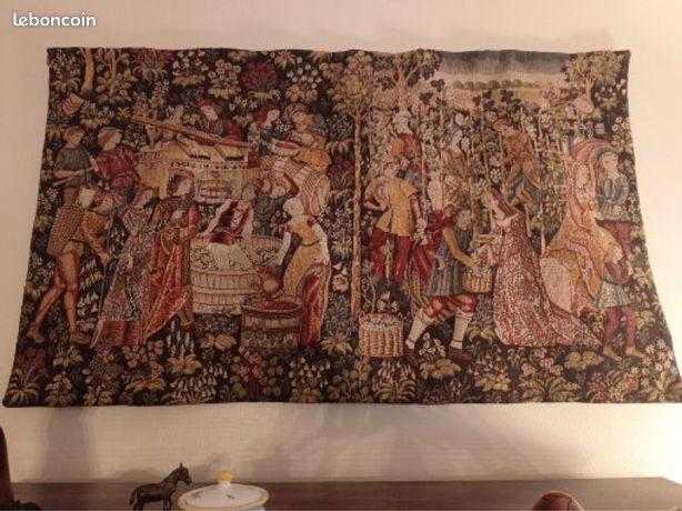 Ancienne Tapisserie Encadrée Jeanne D'Arc - 15x13,5 Pouces - Art Religieux Vintage