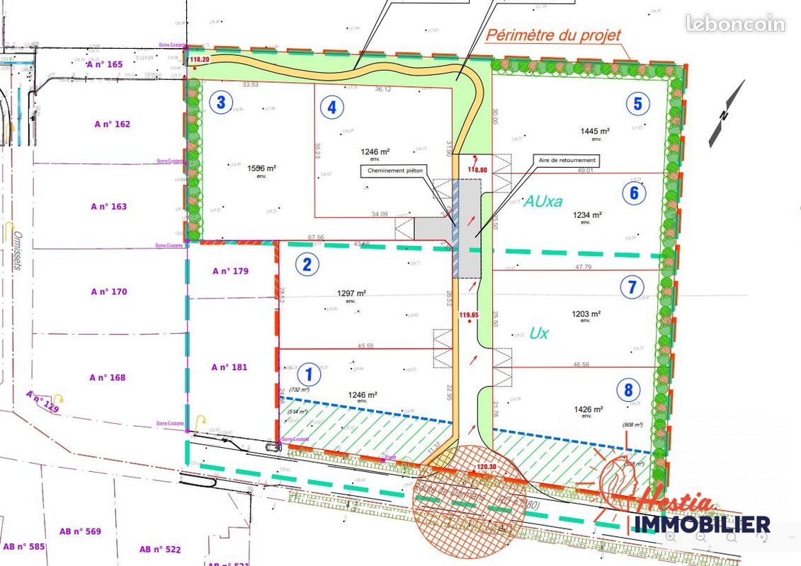Terrain 1246 m² · à Pargny-lès-Reims · 1 246 m² · 128 000 €
