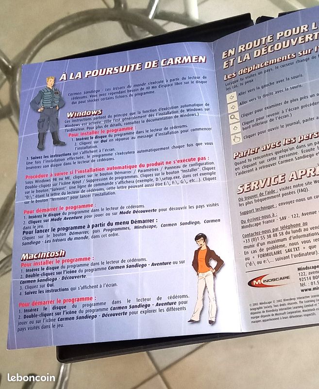 Big Box PC - Où Est Carmen Sandiego ? (CD-ROM) - Jeu éducatif Broderbund - Très Bon état